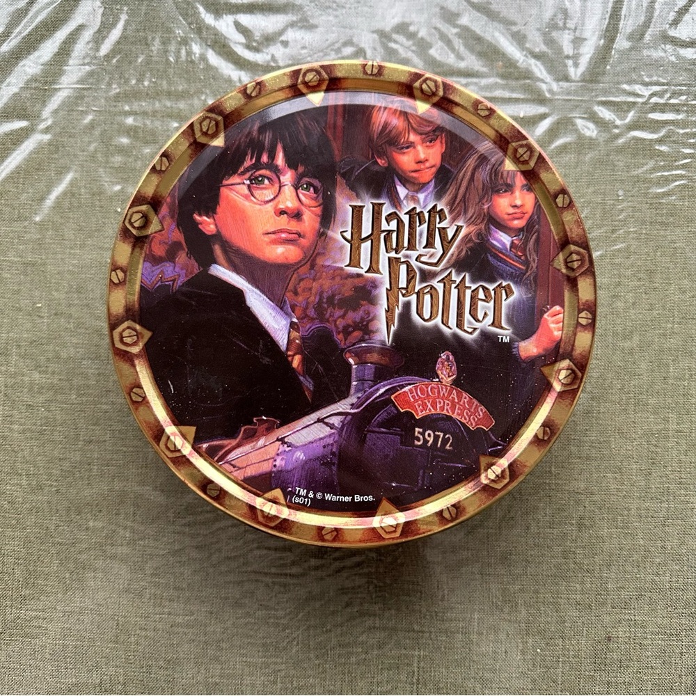 3 for $15 Harry Potter Round Cookie Tin Hogwarts Danish Butter Cookies Empty